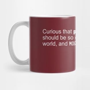 Mark Twain Quote - Physical Versus Moral Courage Mug